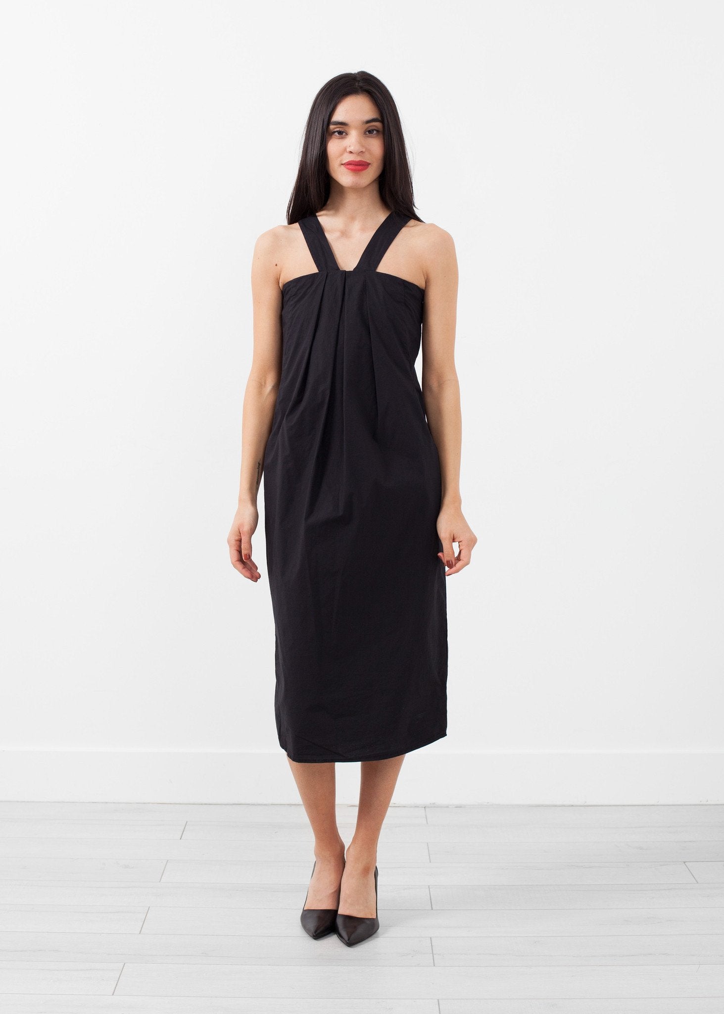 V-Strap Pocket Dress